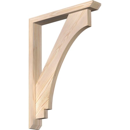 Imperial Slat Smooth Bracket W/ Offset Brace, Douglas Fir, 3 1/2W X 22D X 30H